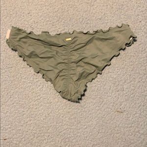 Forest green cheeky bikini bottom